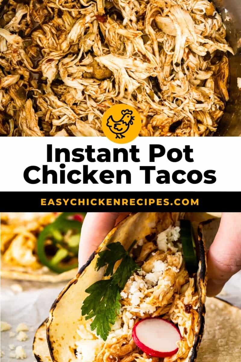 instant pot shredded chicken tacos pinterest