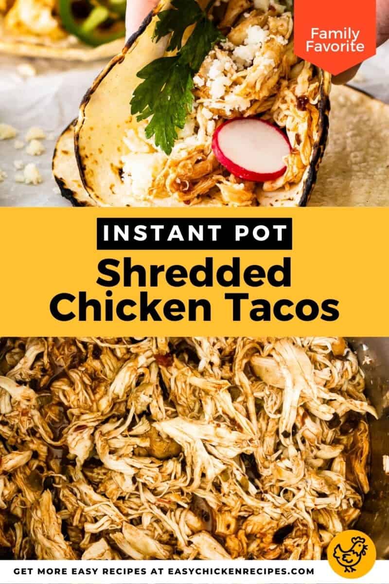 instant pot shredded chicken tacos pinterest