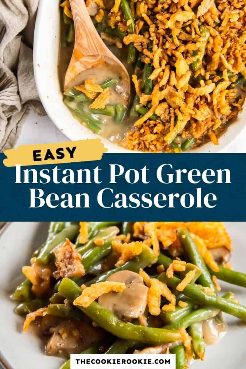 instant pot green bean casserole pinterest