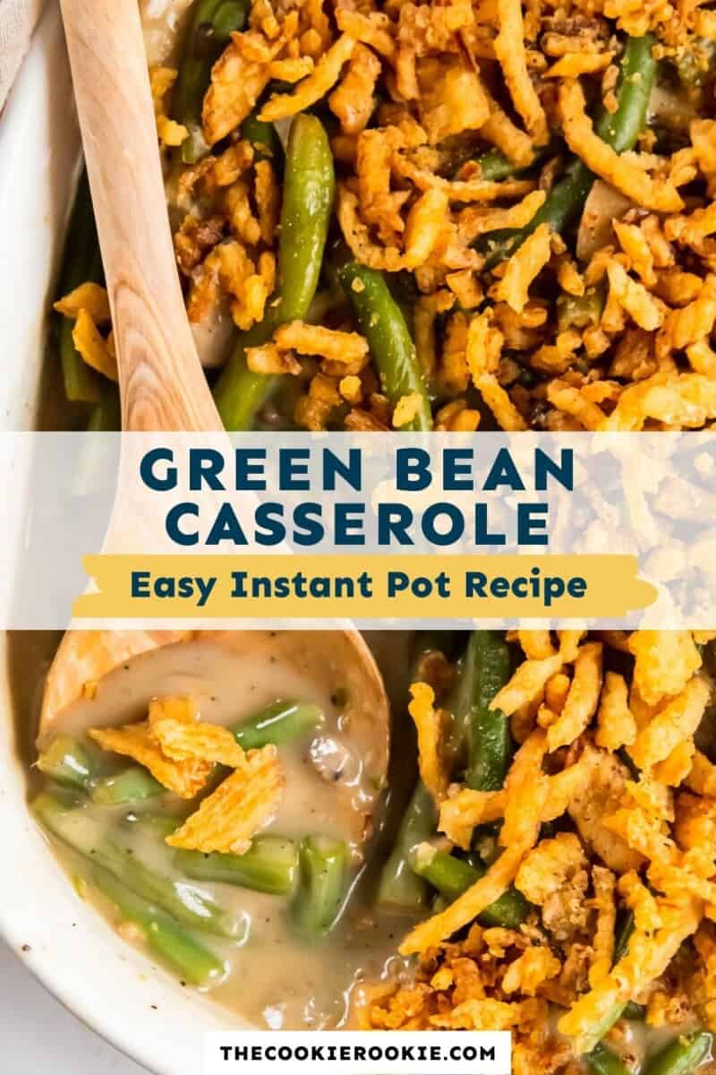 instant pot green bean casserole pinterest