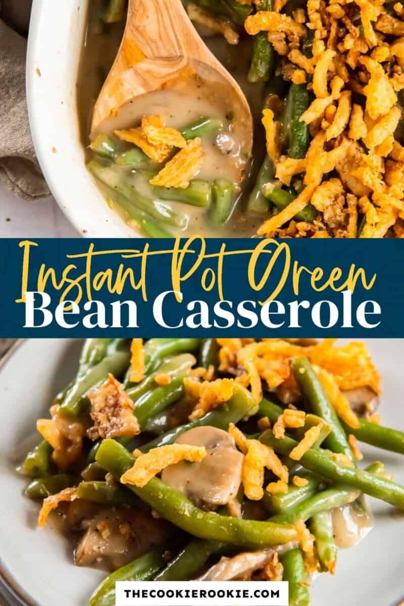 instant pot green bean casserole pinterest