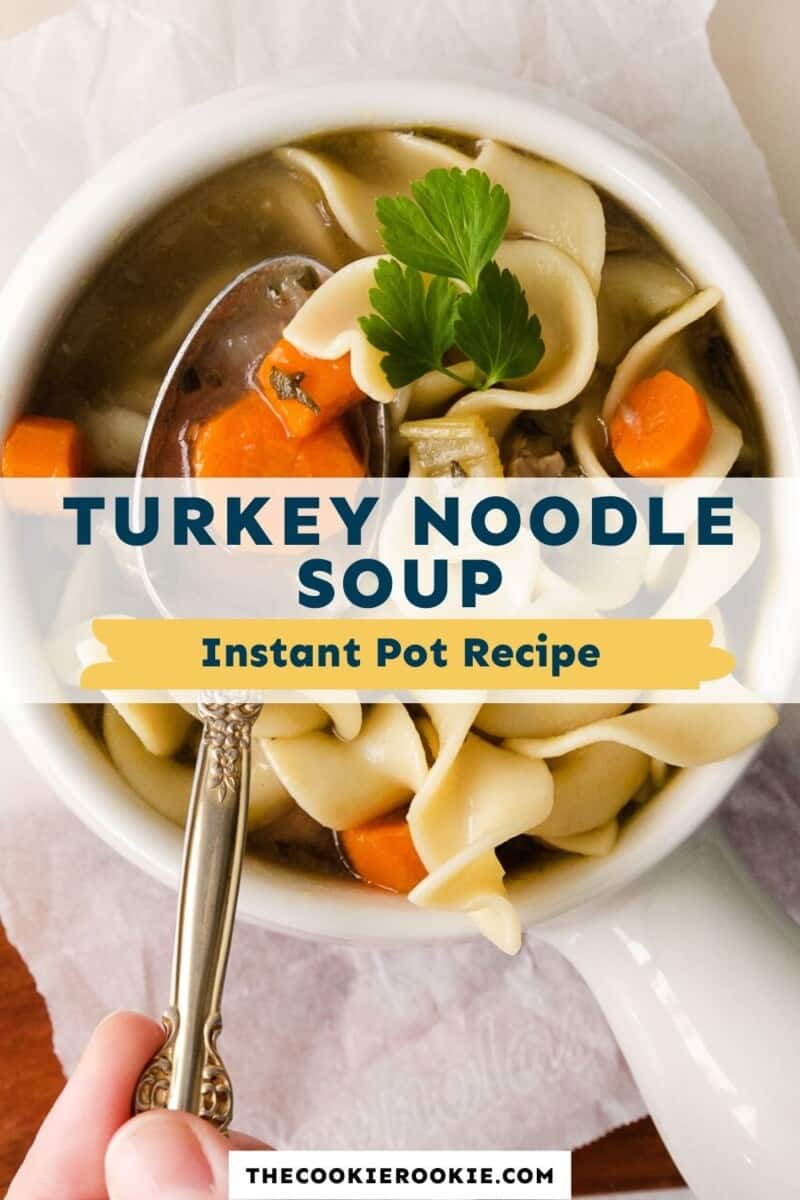 instant pot turkey noodle soup pinterest