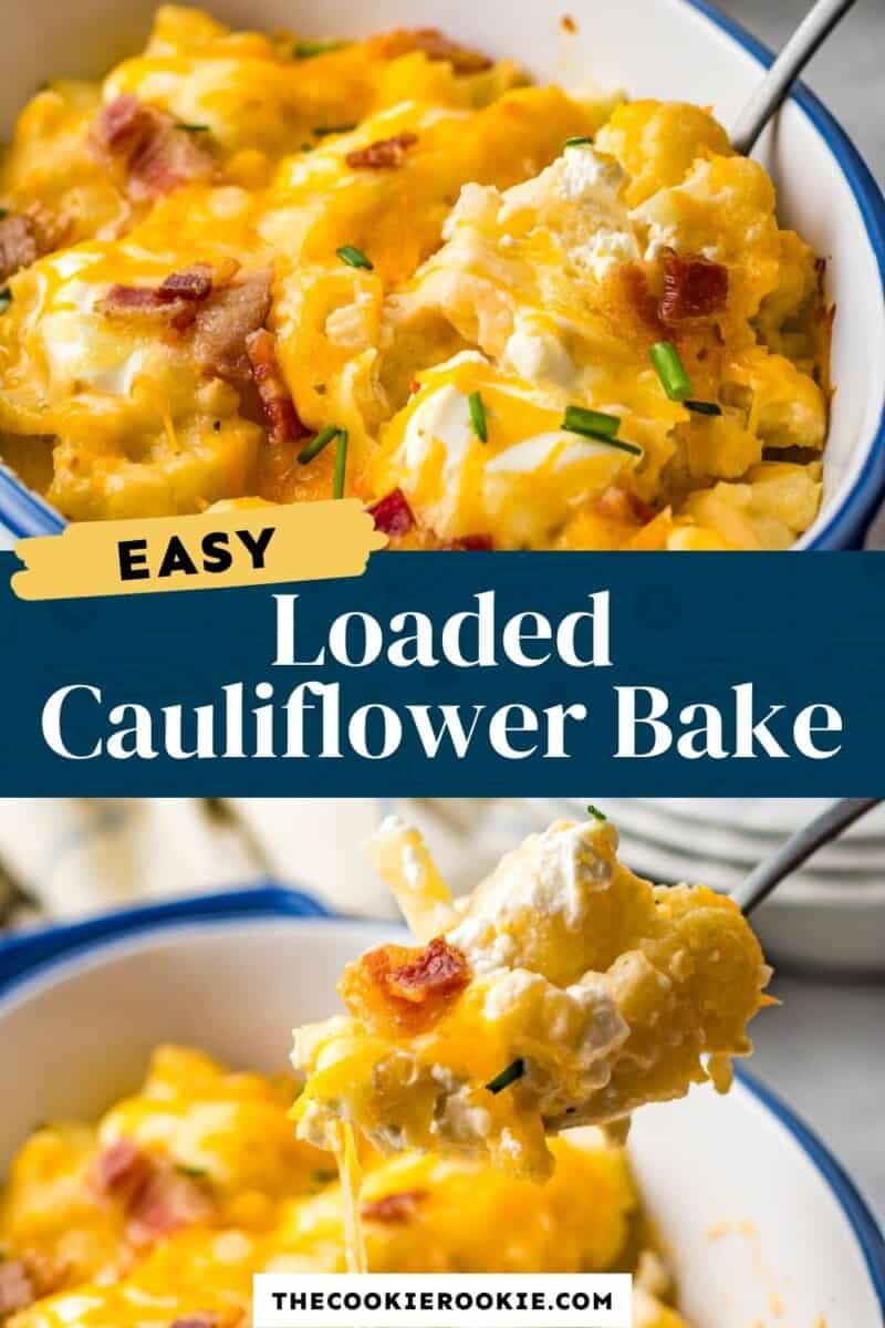 loaded cauliflower bake pinterest.