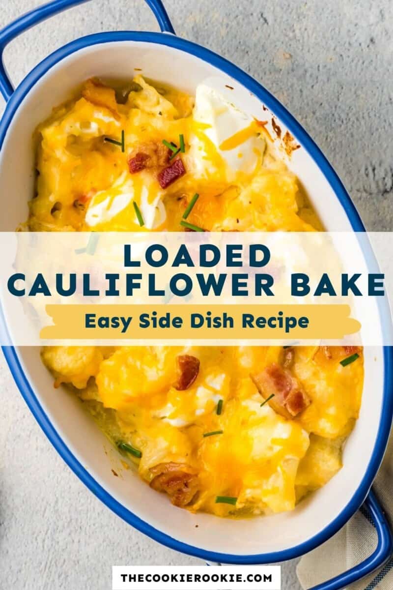 loaded cauliflower bake pinterest.