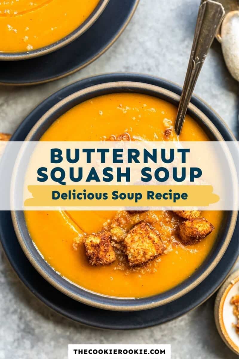 roasted butternut squash soup pinterest