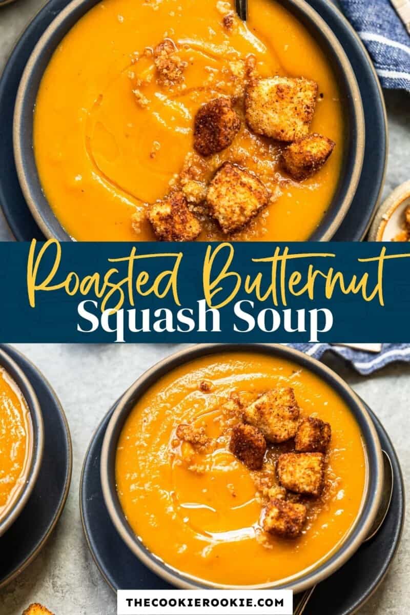 roasted butternut squash soup pinterest