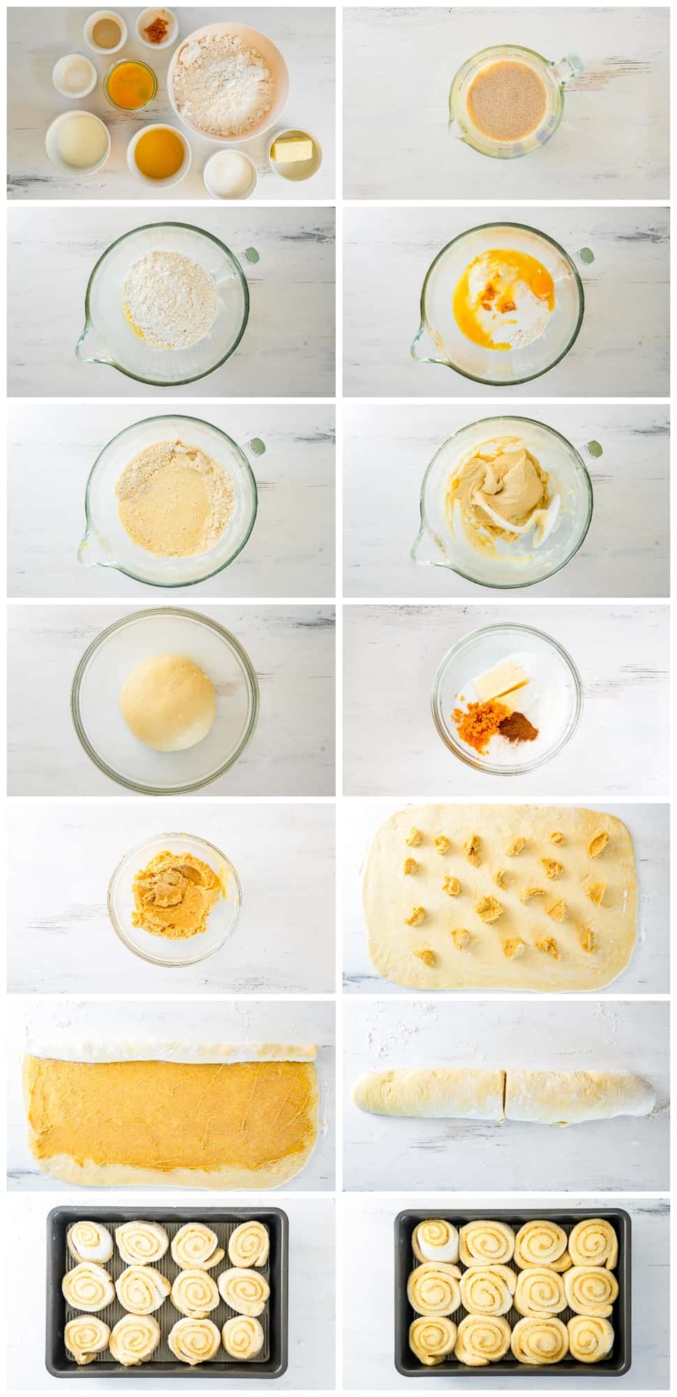 step by step photos for how to make orange rolls