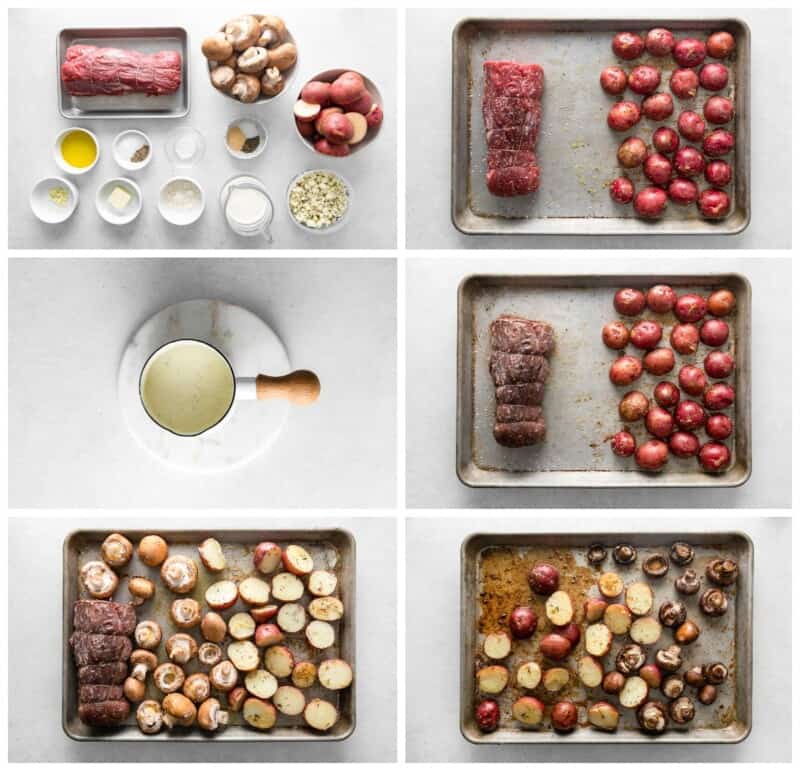 step by step photos for how to make christmas beef tenderloin.