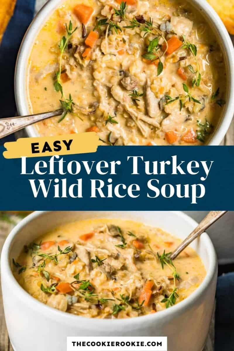 turkey wild rice soup pinterest
