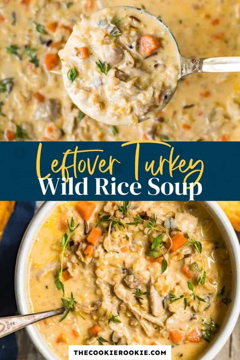 Turkey Wild Rice Soup Recipe - The Cookie Rookie®