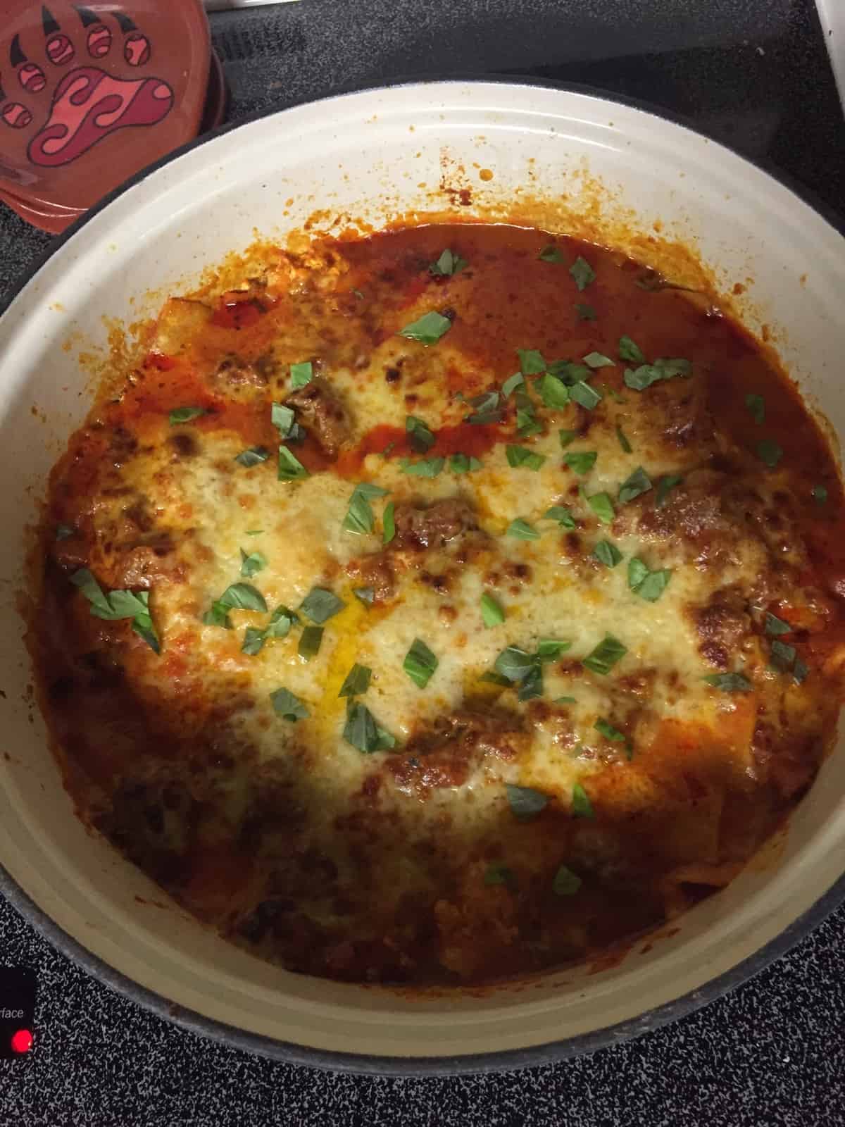 Dutch Oven Lasagna Recipe Stovetop Lasagna [VIDEO]