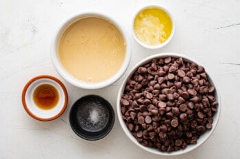 ingredients for chocolate fudge