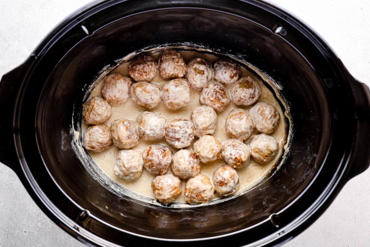 swedish meatballs in a crockpot