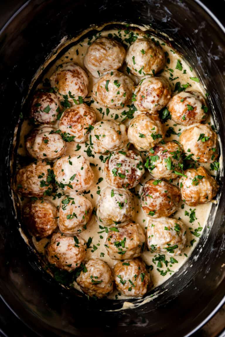 Best Slow Cooker Swedish Meatballs