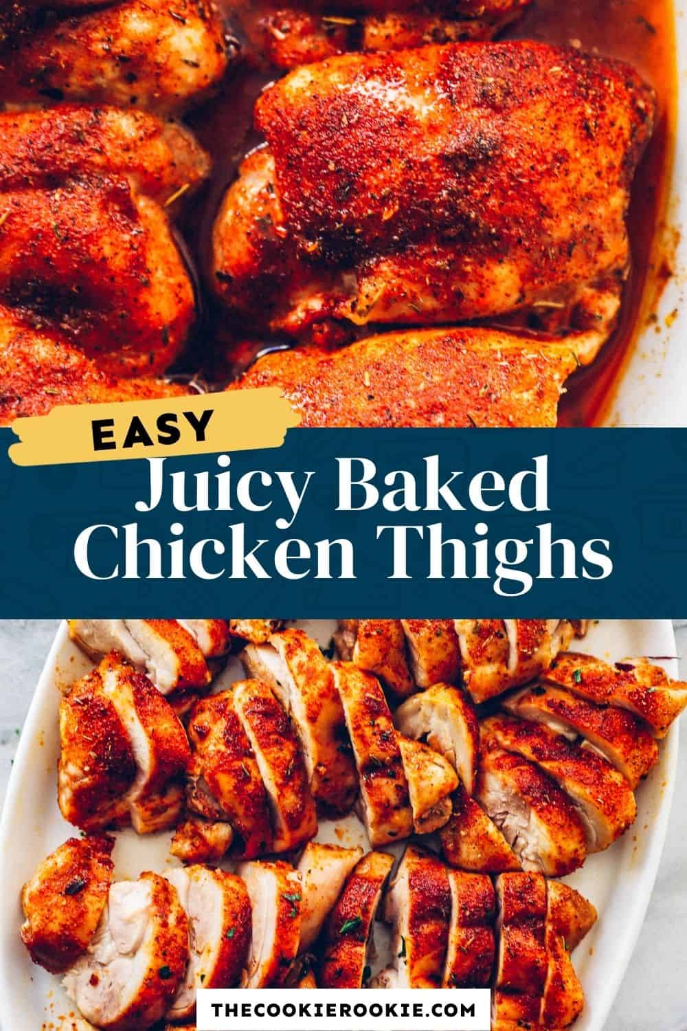 Baked Chicken Thighs - The Cookie Rookie®