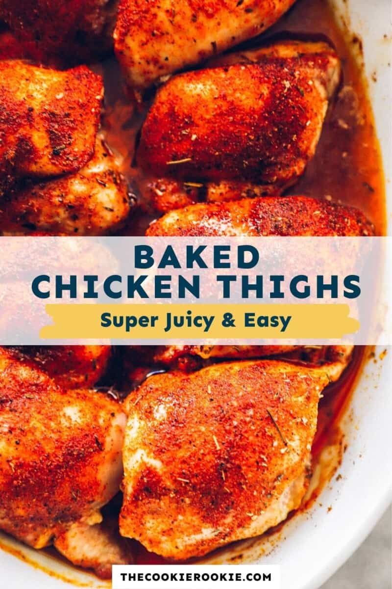 baked chicken thighs pinterest
