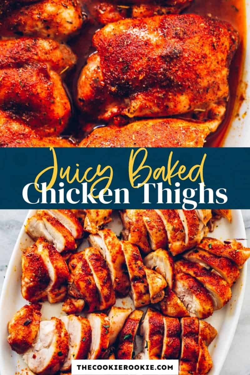 Baked Chicken Thighs Recipe - The Cookie Rookie®