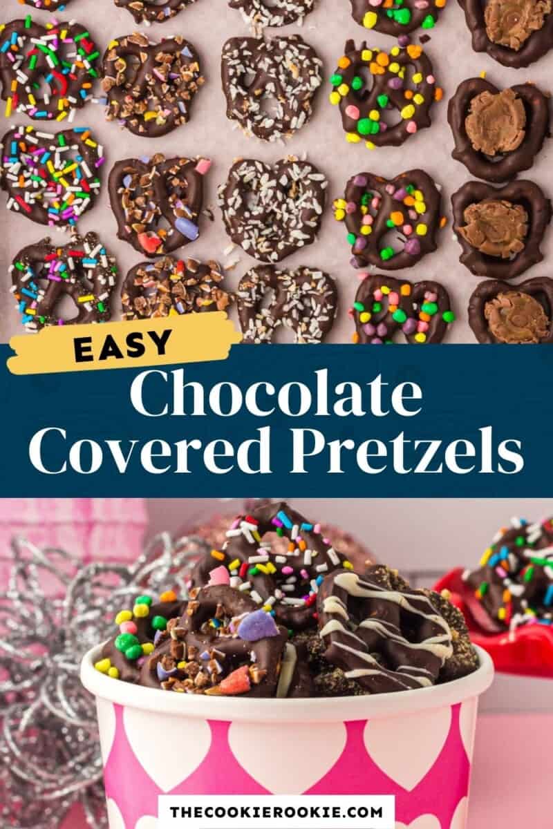 chocolate covered pretzels pinterest