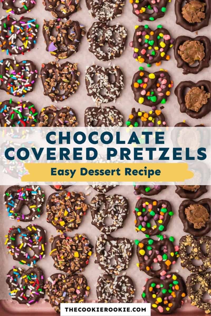chocolate covered pretzels pinterest