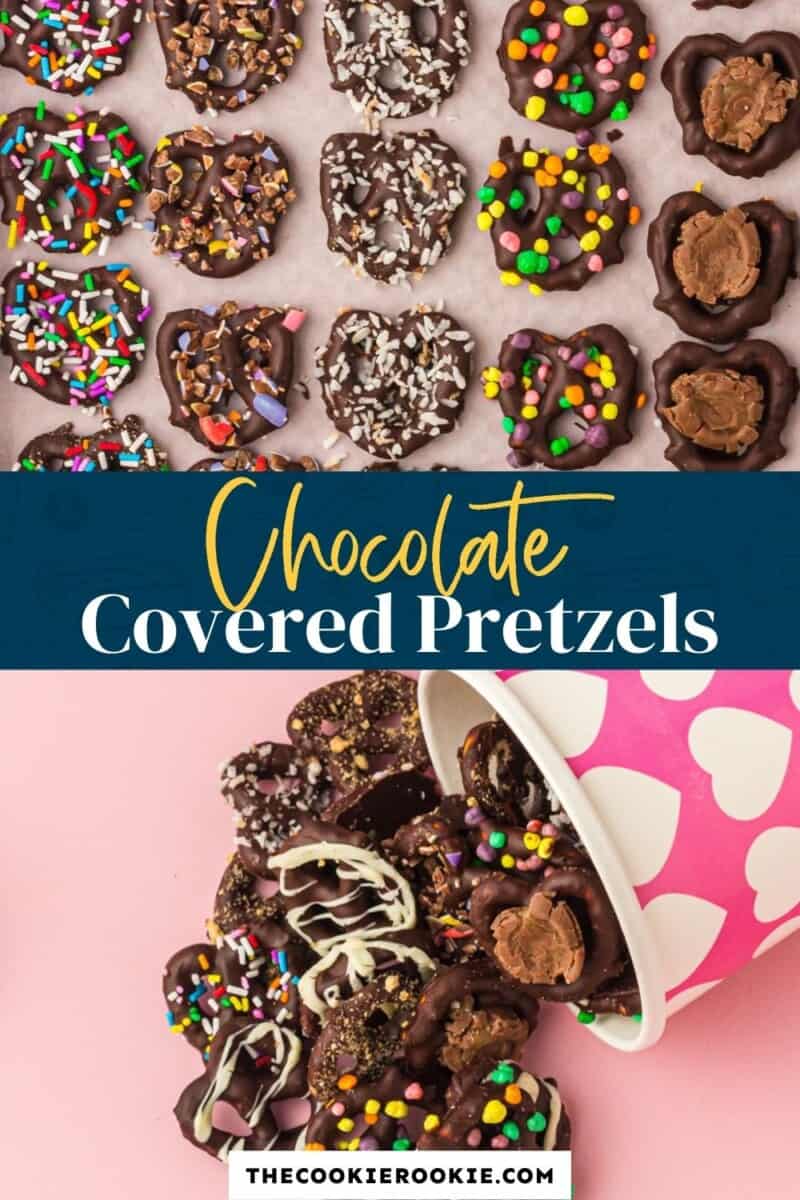 chocolate covered pretzels pinterest