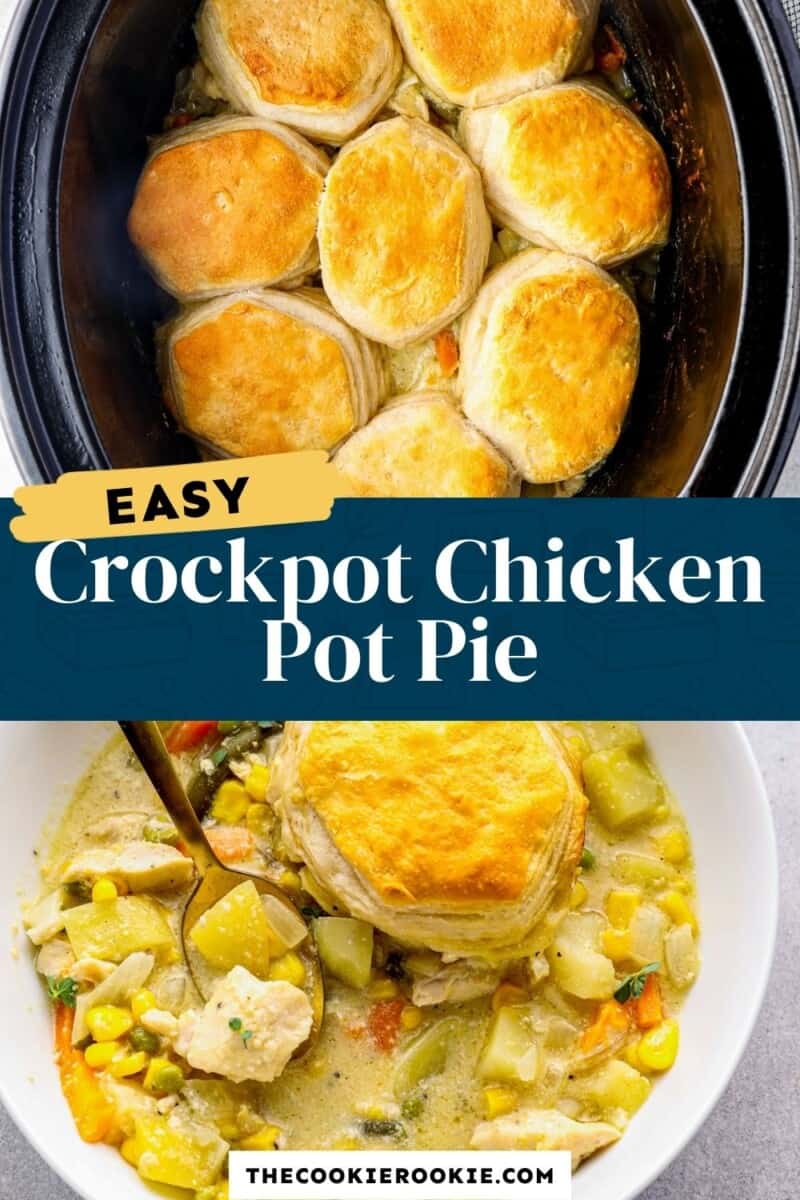 crockpot chicken pot pie pinterest