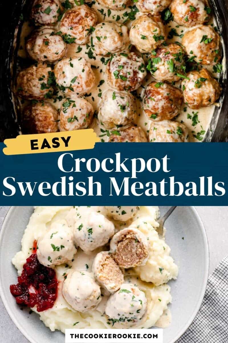 crockpot swedish meatballs pinterest