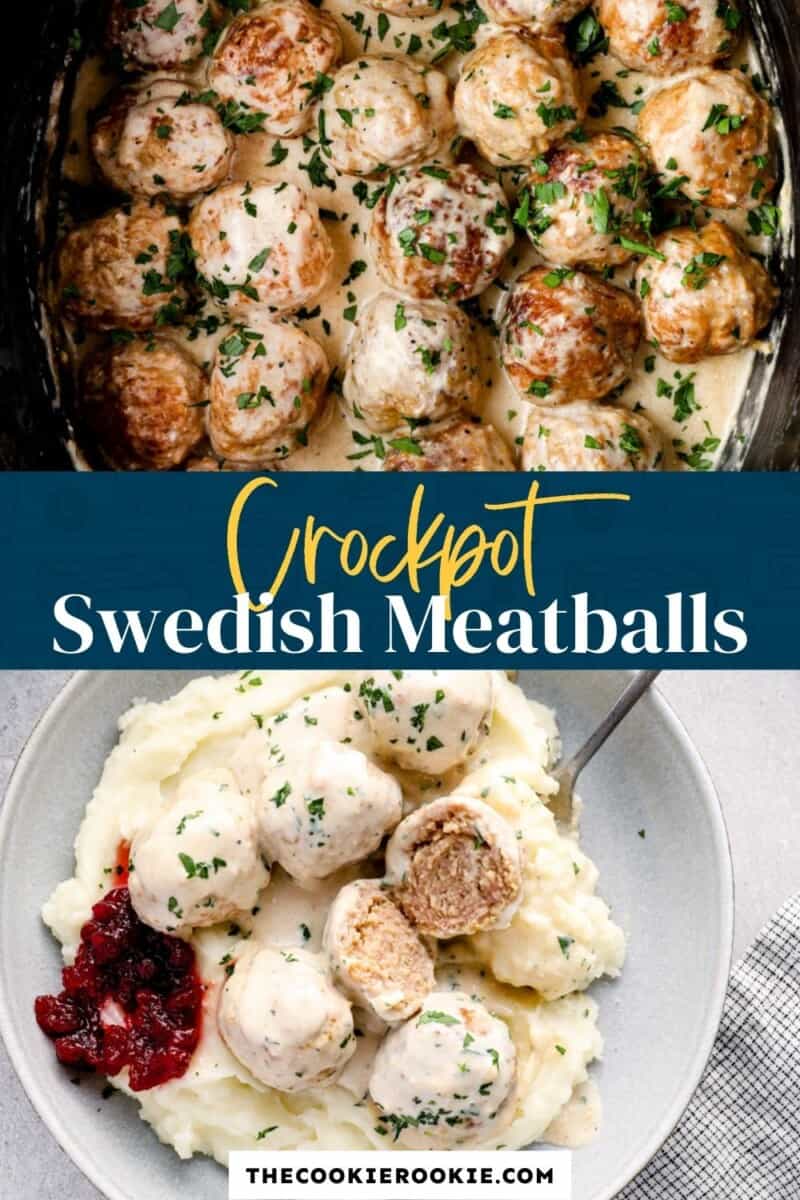 crockpot swedish meatballs pinterest