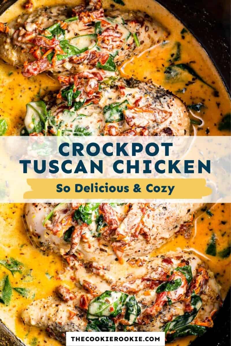 crockpot tuscan chicken pinterest