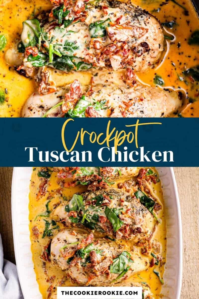 crockpot tuscan chicken pinterest