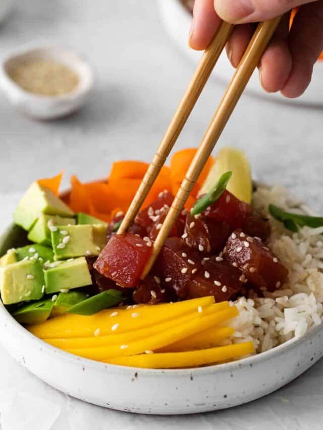 Tuna Poke Bowl Story The Cookie Rookie®