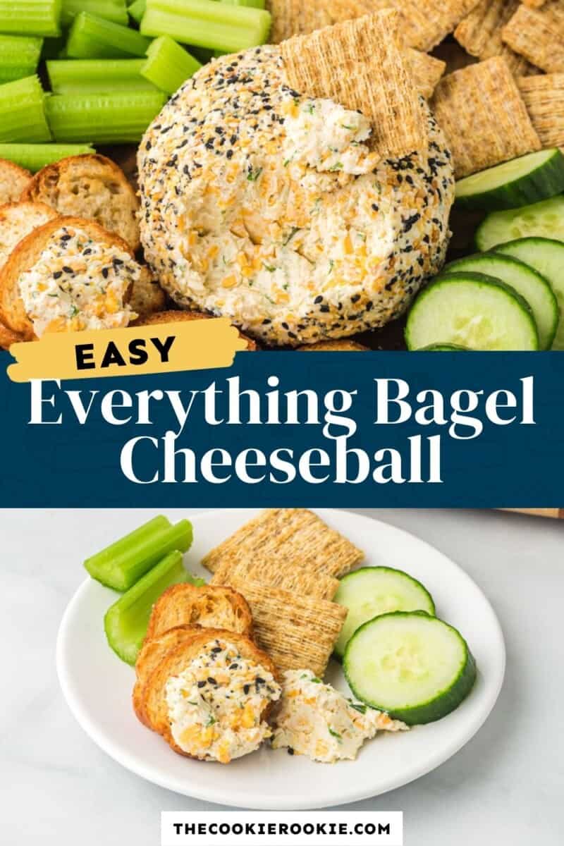 everything bagel cheeseball pinterest