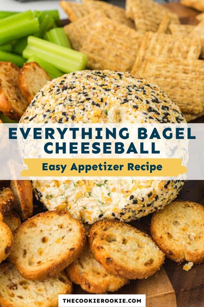 everything bagel cheeseball pinterest