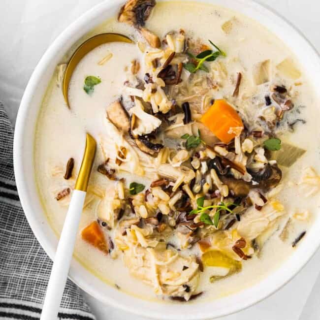 featured crockpot chicken wild rice soup