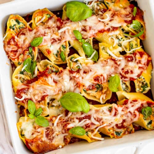 Stuffed Shells with Spinach Recipe - The Cookie Rookie®