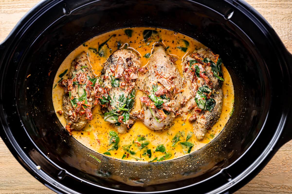 Crockpot Tuscan Chicken