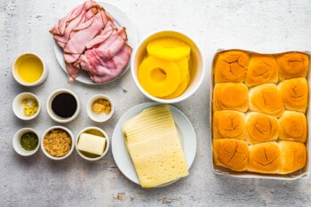 how to make hawaiian ham and cheese sliders