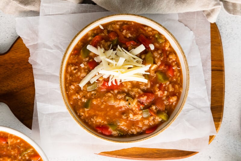 how to make instant pot stuffed pepper soup