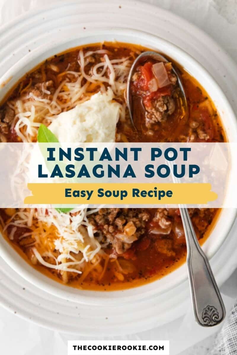 instant pot lasagna soup pinterest