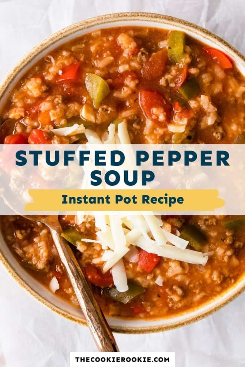 instant pot stuffed pepper soup pinterest