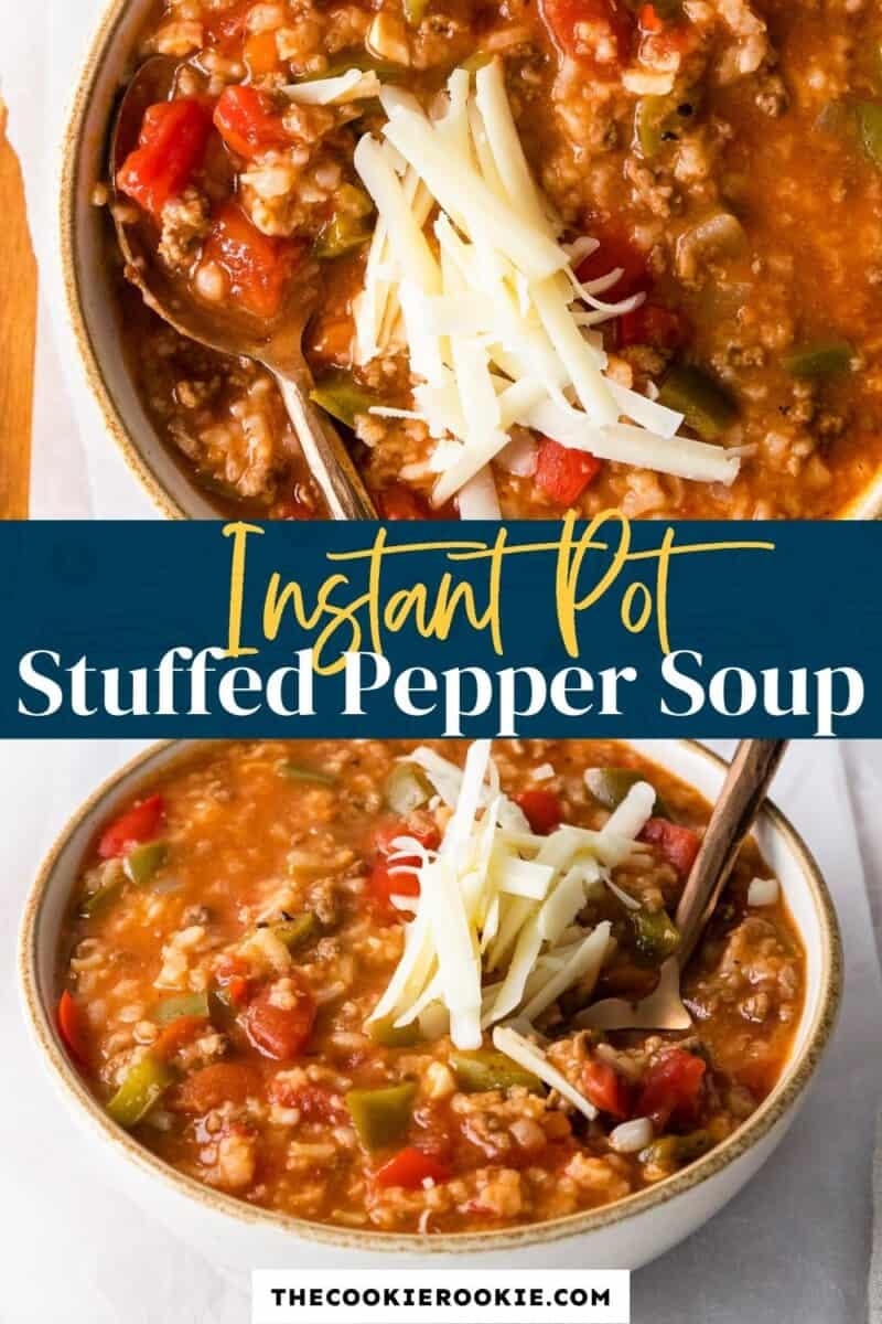 instant pot stuffed pepper soup pinterest