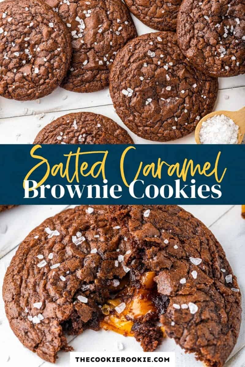 salted caramel brownie cookies pinterest