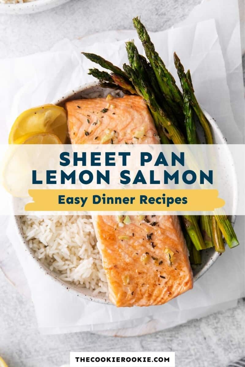 sheet pan lemon salmon pinterest.