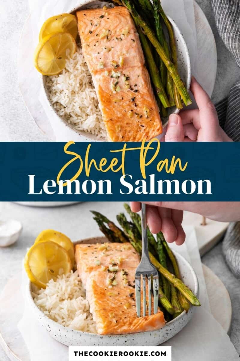 sheet pan lemon salmon pinterest.