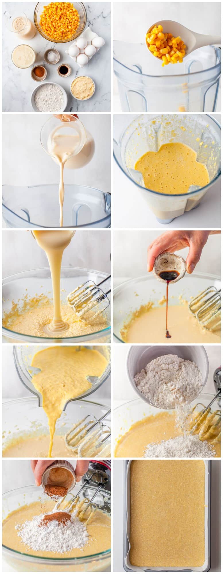 step by step photos for how to make cornbread