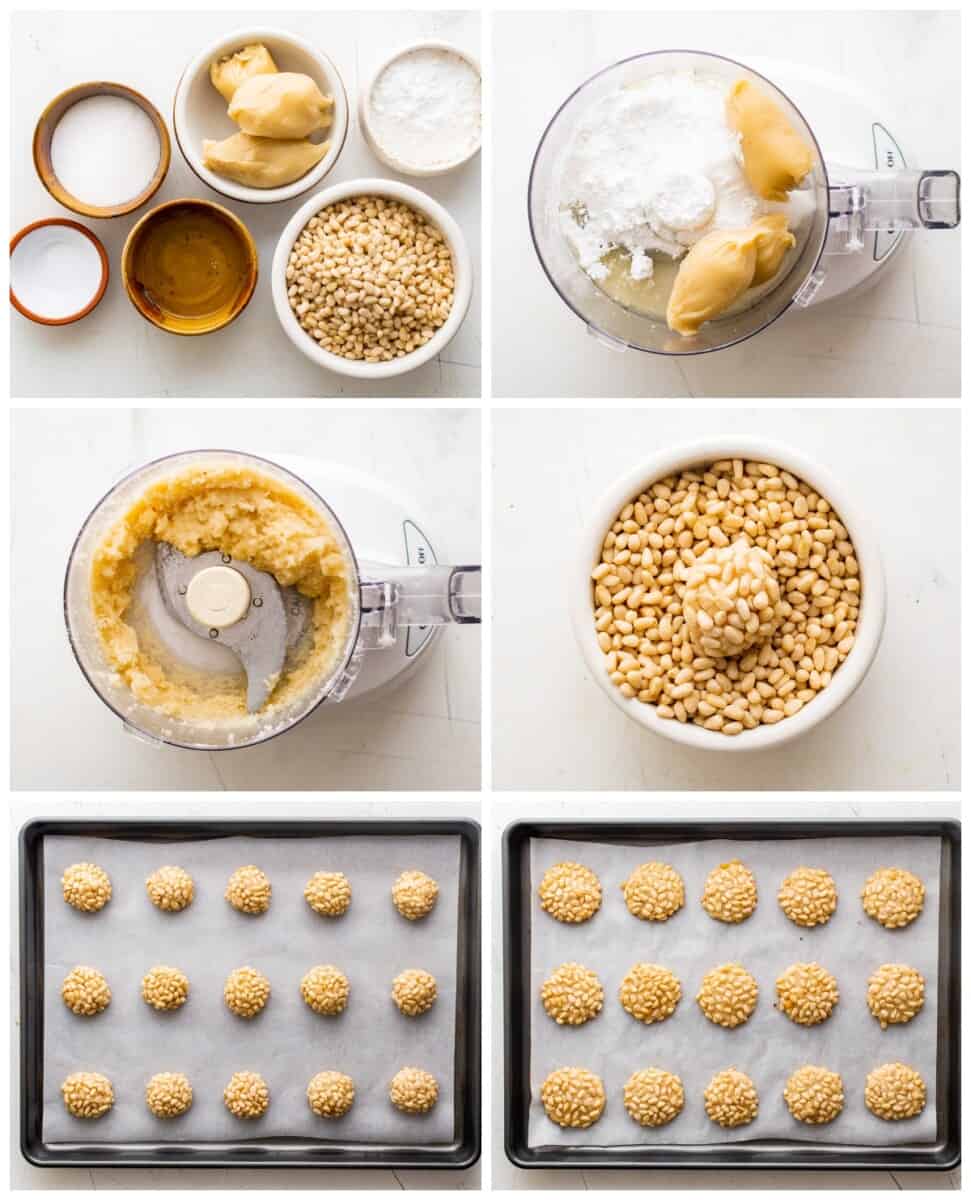 step by step photos for how to make pignoli cookies