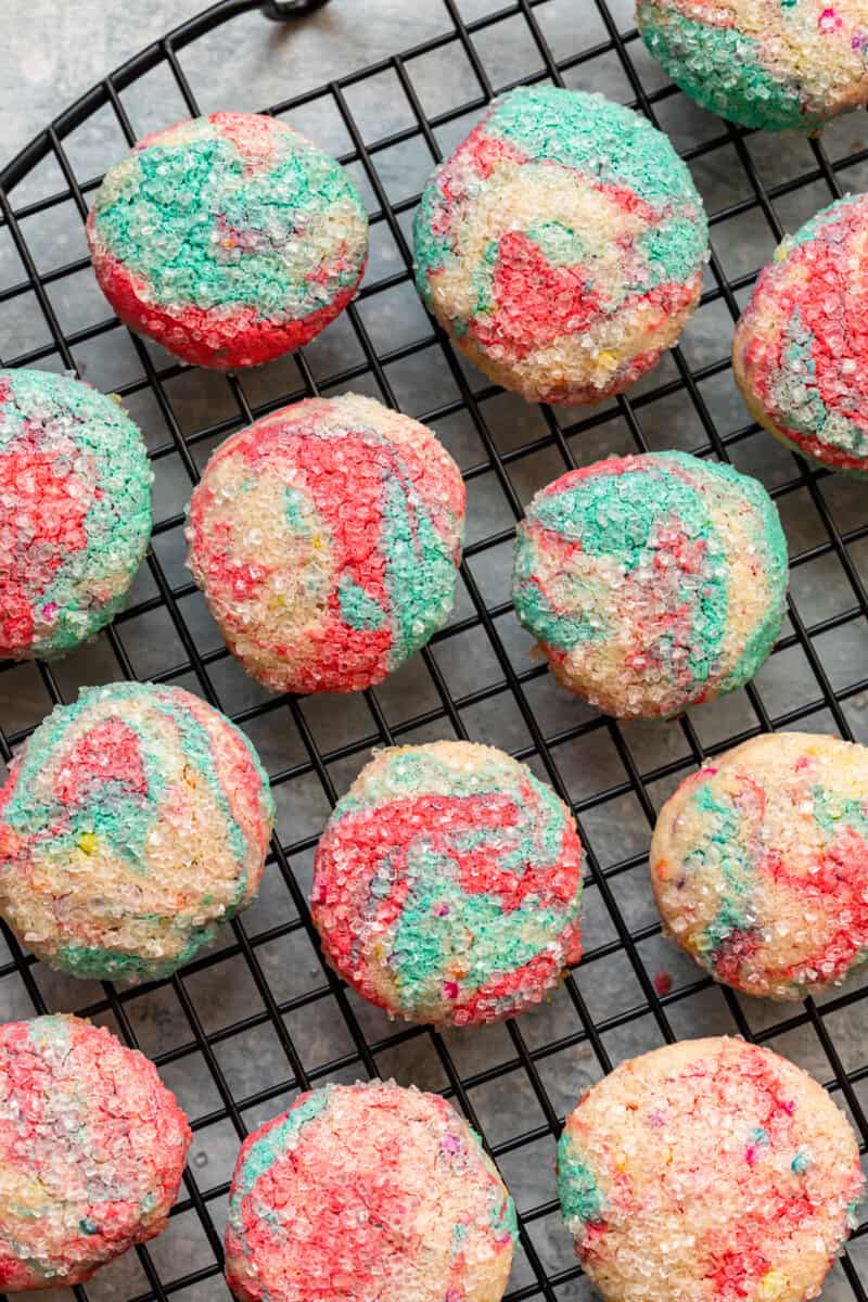 tie dye cookies