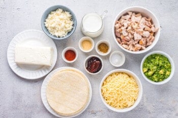 ingredients for air fryer chicken taquitos