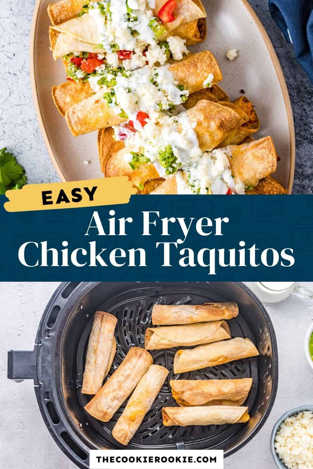 Air Fryer Chicken Taquitos Recipe The Cookie Rookie®
