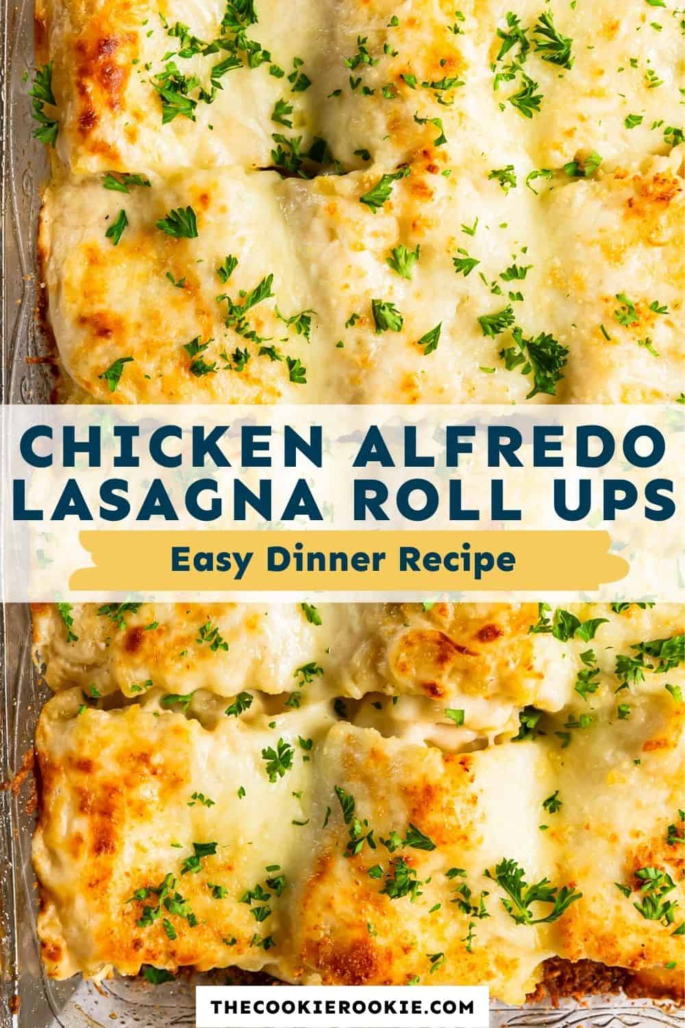 Chicken alfredo lasagna roll ups recipe the cookie rookie 