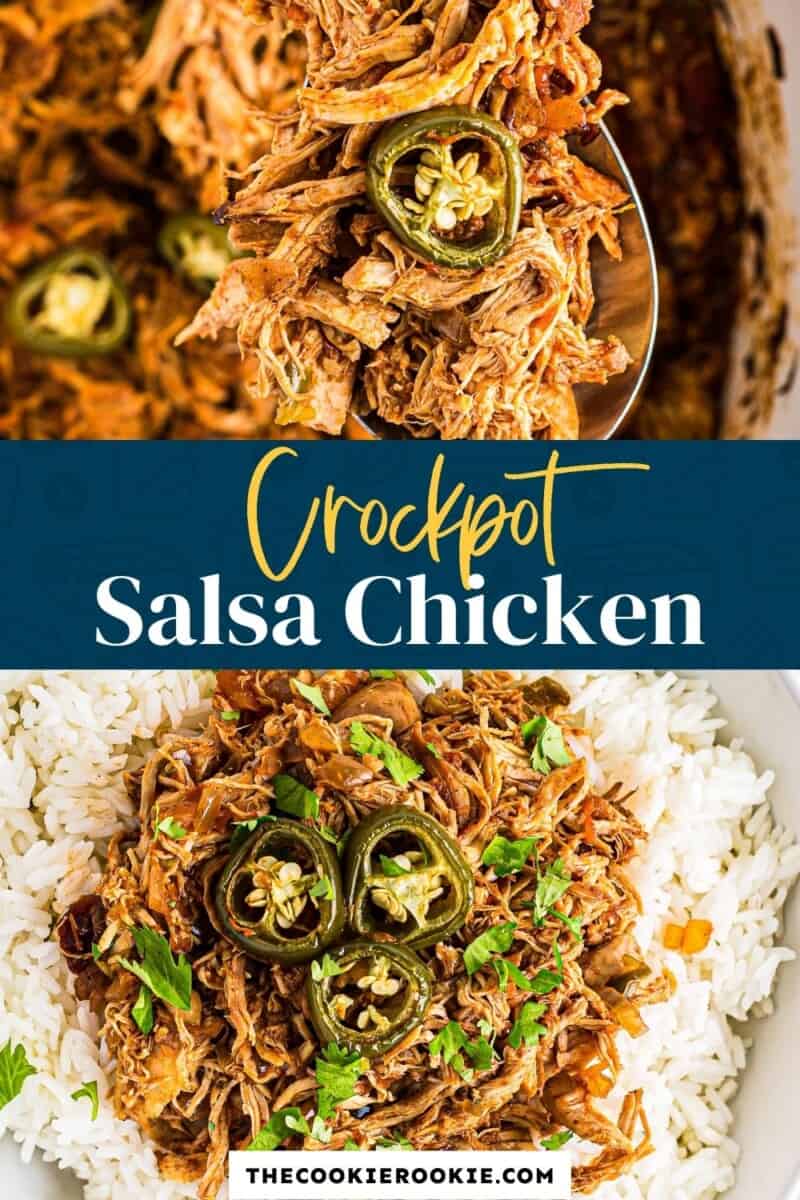 crockpot salsa chicken pinterest